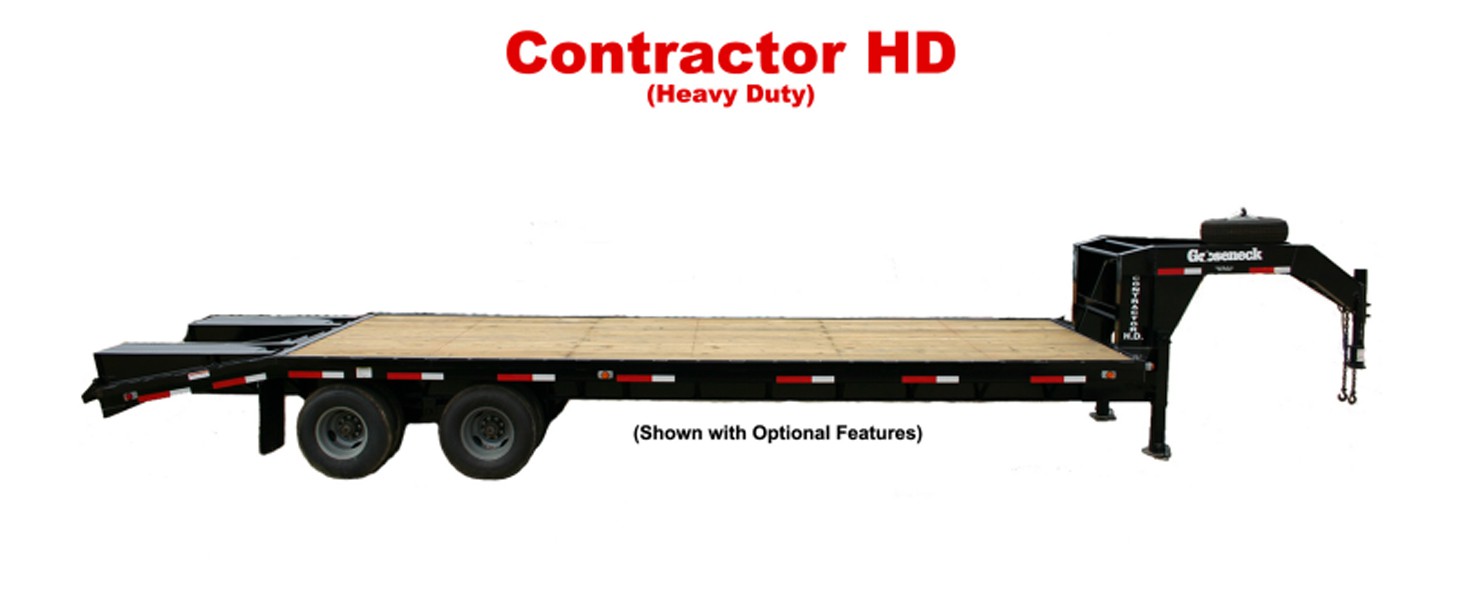 Gooseneck Trailers Contractor HD Flatbed Trailers